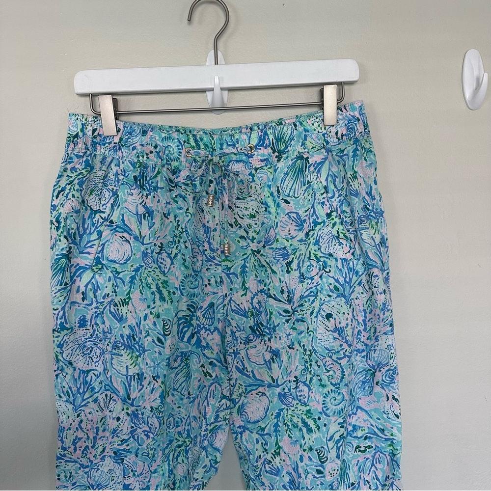Lilly Pulitzer Taron Linen Pants Size‎ Small - Picture 2 of 10